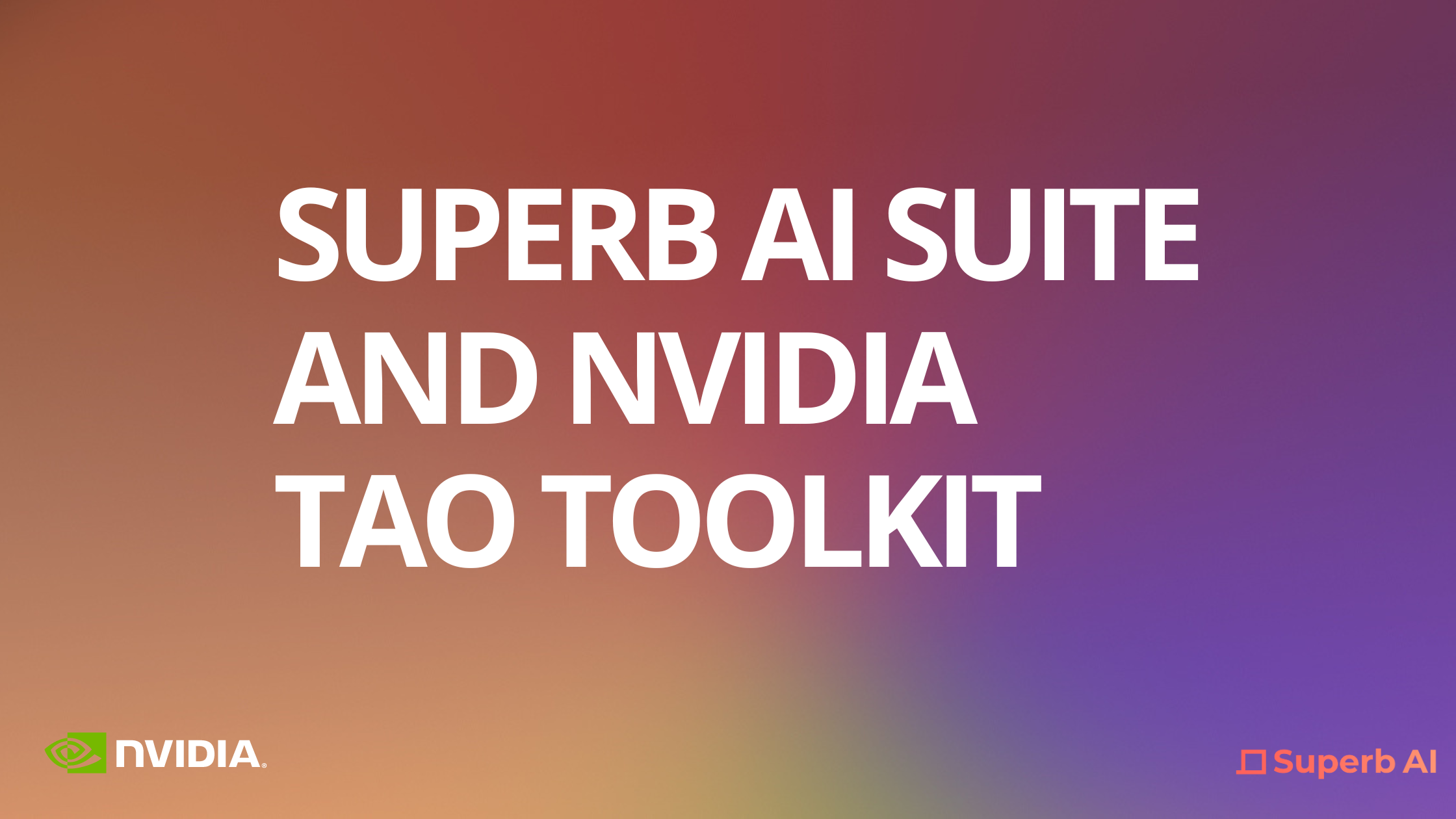 Create High-Quality Computer Vision Applications with Superb AI Suite and NVIDIA TAO Toolkit