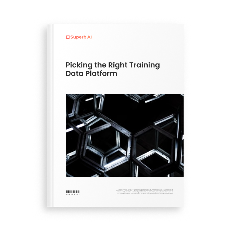 Cover image on Superb AI's whitepaper on choosing the right computer vision platform for training data.